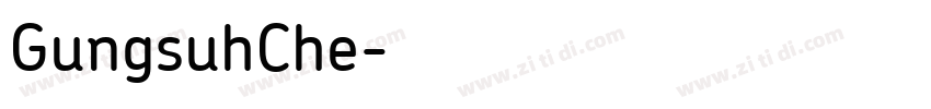 GungsuhChe字体转换