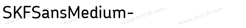 SKFSansMedium字体转换