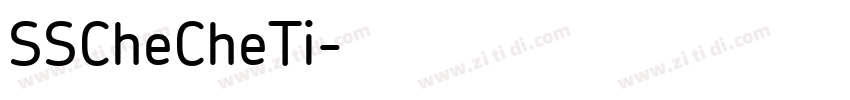 SSCheCheTi字体转换