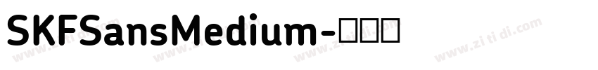 SKFSansMedium字体转换