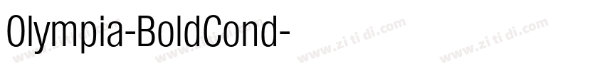 Olympia-BoldCond字体转换