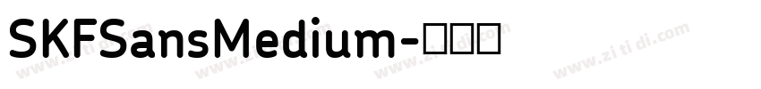 SKFSansMedium字体转换