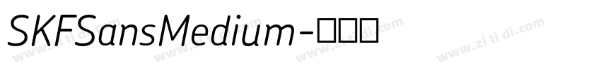 SKFSansMedium字体转换