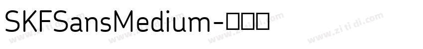 SKFSansMedium字体转换