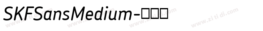 SKFSansMedium字体转换