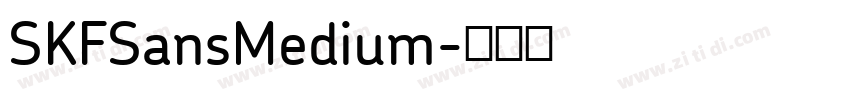 SKFSansMedium字体转换