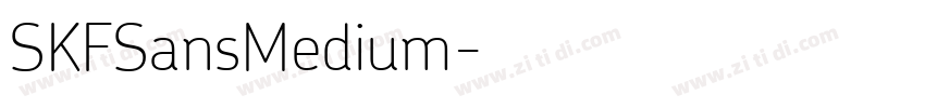 SKFSansMedium字体转换