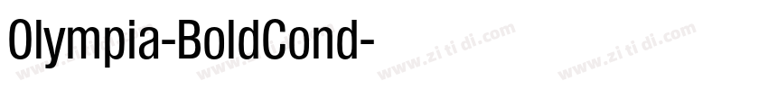 Olympia-BoldCond字体转换