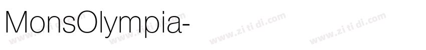 MonsOlympia字体转换