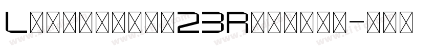 Loveisland23Regular字体转换
