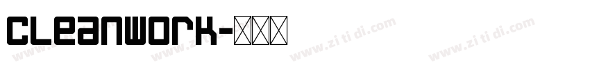 Cleanwork字体转换