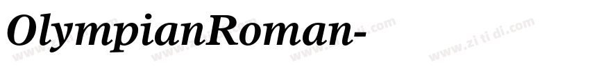 OlympianRoman字体转换