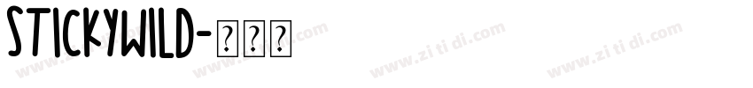 Stickywild字体转换
