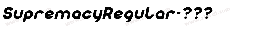 SupremacyRegular字体转换