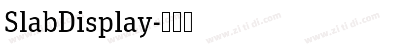 SlabDisplay字体转换