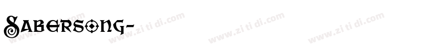 Sabersong字体转换