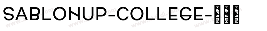 SablonUp-College字体转换