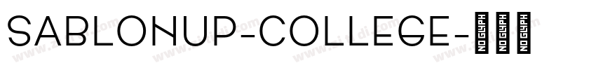 SablonUp-College字体转换
