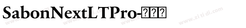 SabonNextLTPro字体转换 SabonNextLTPro字体转换