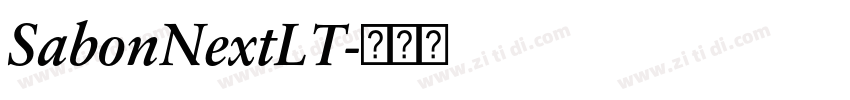 SabonNextLT字体转换