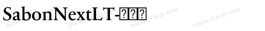 SabonNextLT字体转换