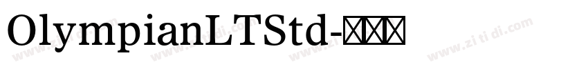 OlympianLTStd字体转换