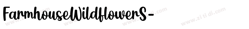 FarmhouseWildflowerS字体转换
