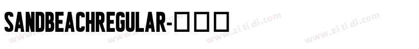 SandBeachRegular字体转换