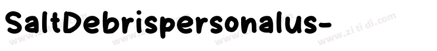 SaltDebrispersonalus字体转换
