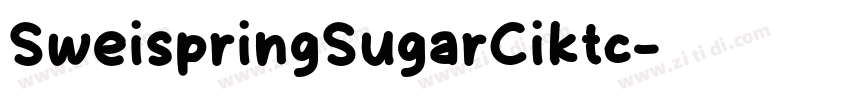SweispringSugarCiktc字体转换
