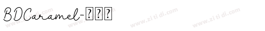 BDCaramel字体转换