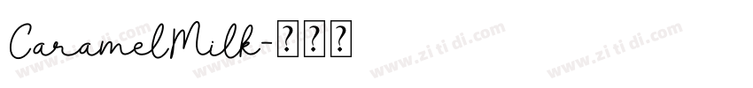 CaramelMilk字体转换