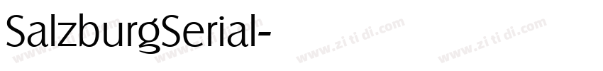 SalzburgSerial字体转换 SalzburgSerial字体转换