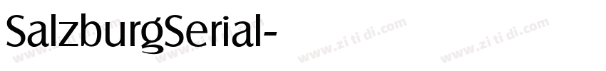 SalzburgSerial字体转换 SalzburgSerial字体转换