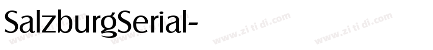 SalzburgSerial字体转换 SalzburgSerial字体转换