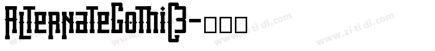 AlternateGothic3字体转换