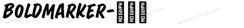 BoldMarker字体转换