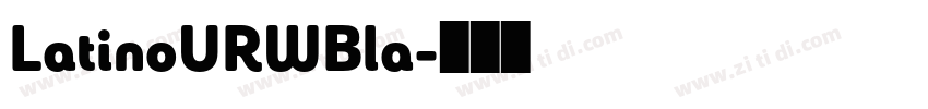 LatinoURWBla字体转换