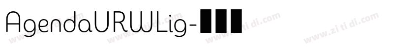AgendaURWLig字体转换