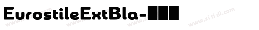 EurostileExtBla字体转换