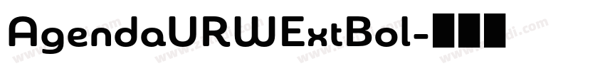 AgendaURWExtBol字体转换