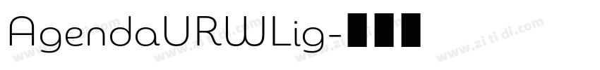 AgendaURWLig字体转换