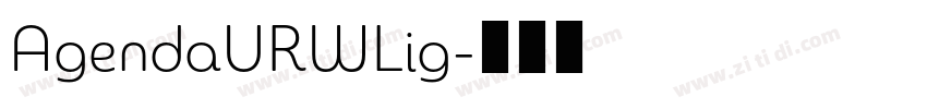 AgendaURWLig字体转换