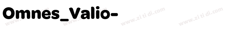 Omnes_Valio字体转换