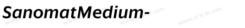 SanomatMedium字体转换 SanomatMedium字体转换