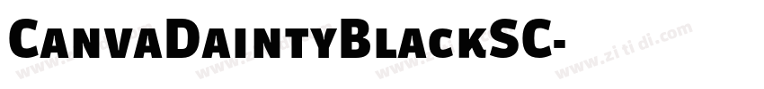 CanvaDaintyBlackSC字体转换
