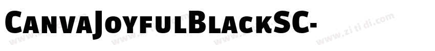 CanvaJoyfulBlackSC字体转换