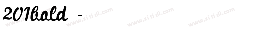 201bold下载字体转换