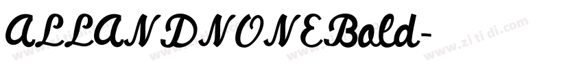 ALLANDNONEBold字体转换 ALLANDNONEBold字体转换