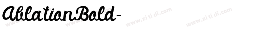 AblationBold字体转换